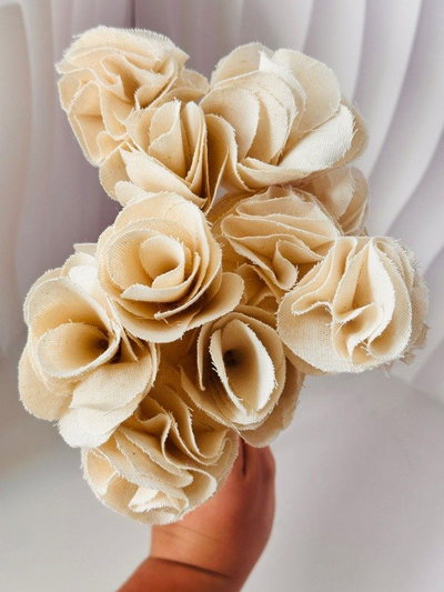 Flores de tela Difusoras surtidas pack X3