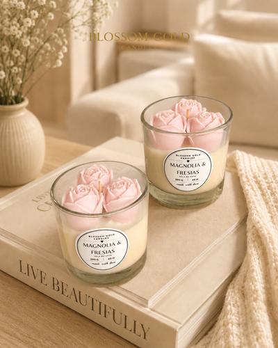 Vela Roses Edition - Rosa pastel