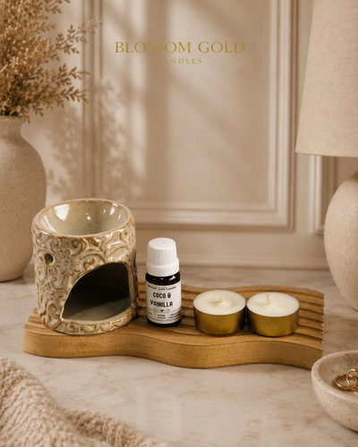 PROMO Hornito ceramica + Esencia a elección +  velitas de regalo