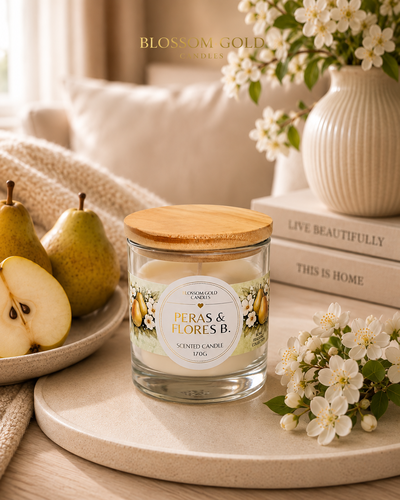 Vela Hécate - The Gold Collection Peras & Flores Blancas