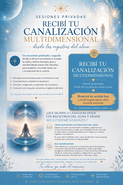 SESION PRIVADA - CANALIZACION - MEDIUNIDAD - GUIA ESPIRITUAL
