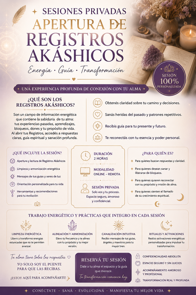Sesión Privada de Apertura de Registros Akáshicos