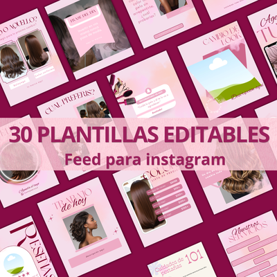 Plantillas Pink Hair