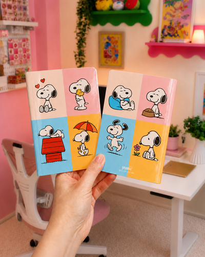 Libreta Snoopy 4 colores