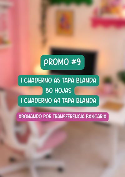 Promo #9 A4 + A5 tapa blanda
