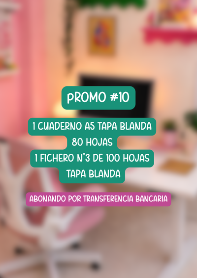 Promo #10 A4 + Fichero N°3 tapa blanda