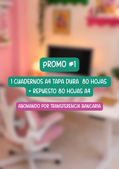 Promo #1 - A4 tapa dura + repuesto