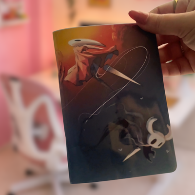 Libretas A6 hollow Knight 🎮⚔️🖤