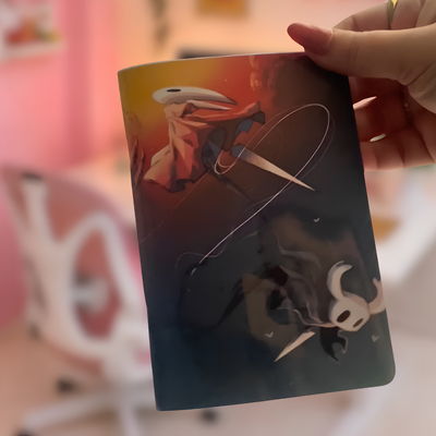 Libreta A5 hollow Knight 🎮⚔️🖤