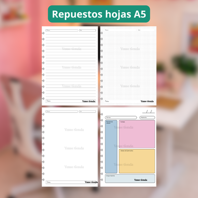 Repuestos Hojas Inteligente A5