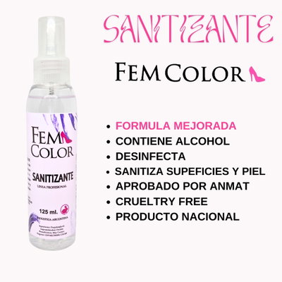 SANITIZANTE CON VALVULA 125ML LFME ANMAT