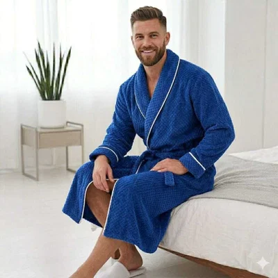 BATA ABRIGO SMOKING XXL AZUL
