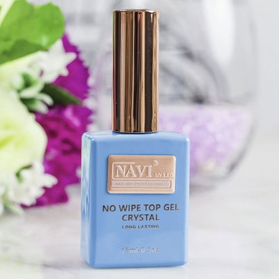 TOP COAT NO WIPE - NAVI - 15ML