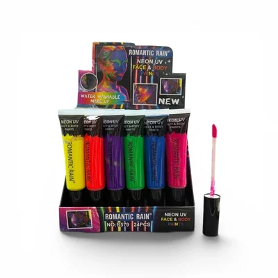MAQUILLAJE FLUIDO NEON POMO 10ML PARA ROSTRO Y CUERPO