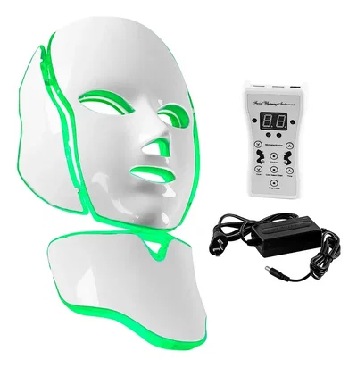 MASCARA Facial Led Terapia Acné Rejuvenecimiento 192 Luces 7 Colores