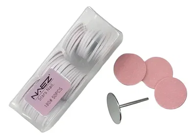 FRESA PODOLOGIA ACERO  25MM + 50 DISCOS ADHESIVOS 