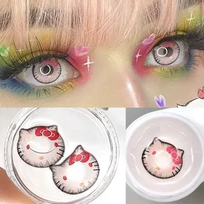 LENTES CONTACTO COSPLAY ANIME - HELLO KITTY