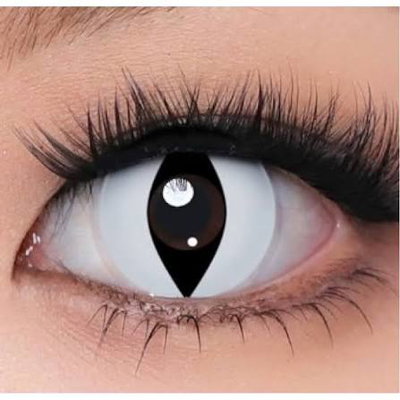 LENTES CONTACTO COSPLAY CAT EYE BLACK WHITE