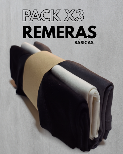 Pack X3 Básicos Hombre
