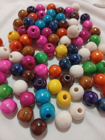 Cuentas de madera colores N 18 x 20
