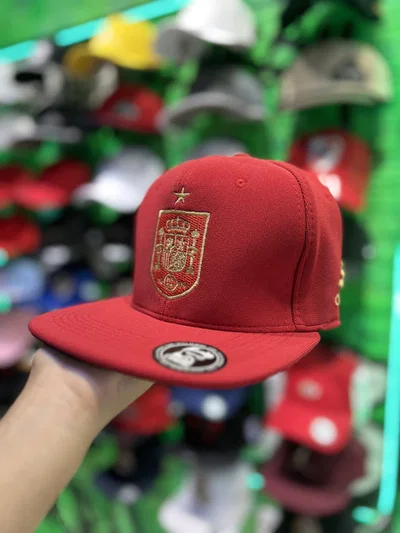 GORRA PLANA CERRADA ESPAÑA Roja