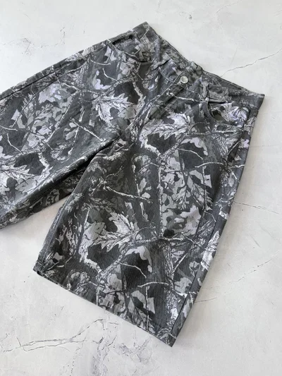 BERMUDA BAGGY FLORES Verde