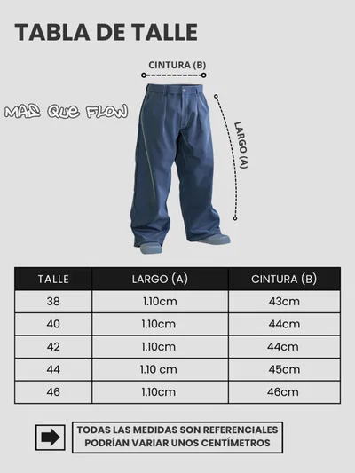 JEANS BAGGY DESGASTADO Azul