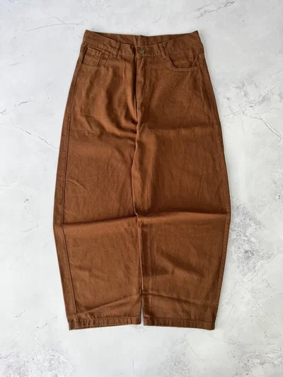 JEANS BAGGY LISO Chocolate