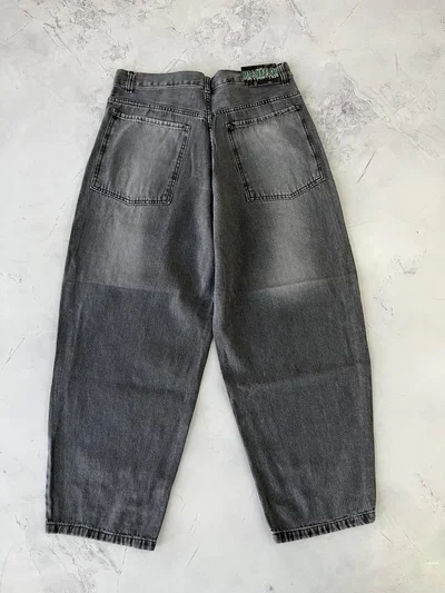 JEANS BAGGY DESPINTADO Gris claro