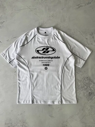 REMERA ABSTRACT RUNNING Blanca