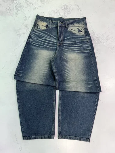 JEANS BAGGY DESGASTADO Azul