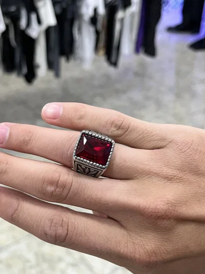 ANILLO PLANTA CON PIEDRA