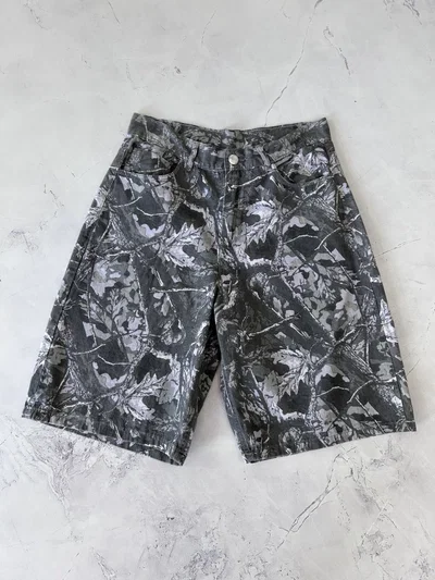 BERMUDA BAGGY FLORES Verde