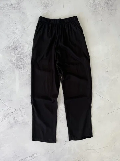 PANTALON DE LINO Negro