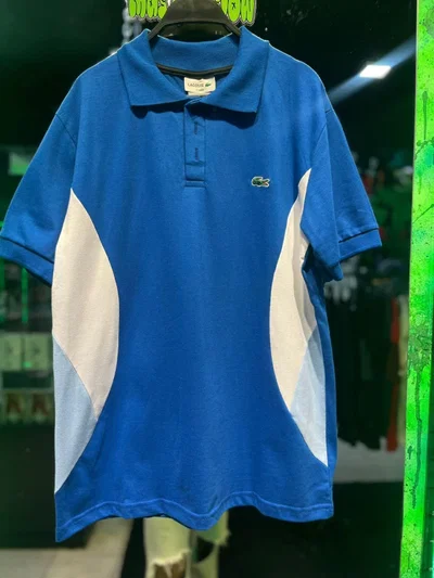 CHOMBA LACOSTE COMBINADA Azul