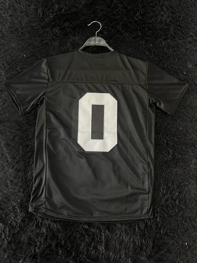 CAMISETA NFL 0 Negra con blanco