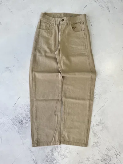 JEANS MOM GABARDINA FLAMA Beige
