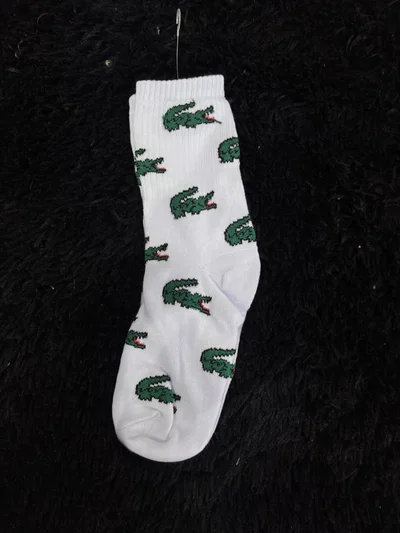 MEDIAS LACOSTE LARGAS Blancas