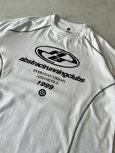 REMERA ABSTRACT RUNNING Blanca