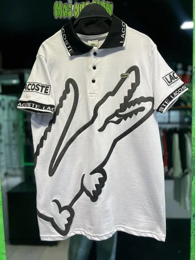 CHOMBA LACOSTE BIG LOGO Blanca