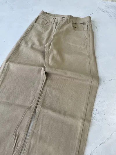 JEANS MOM GABARDINA FLAMA Beige