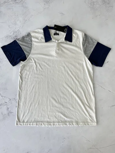 CHOMBA LISA Gris C Azul