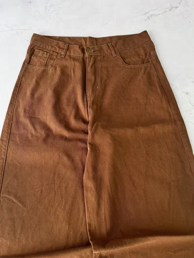 JEANS BAGGY LISO Chocolate