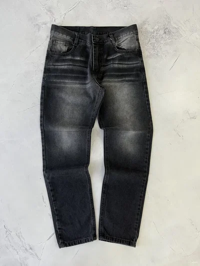 JEANS MOM DESPINTADO Gris oscuro