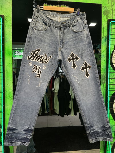 JEANS RECTO AMIRI CRUZ Celeste