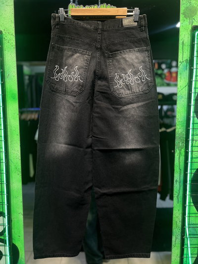 JEANS BAGGY FLAMA Negro