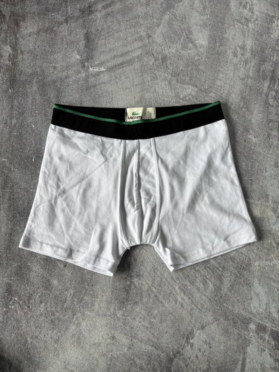 BOXER LACOSTE Blanco con negro