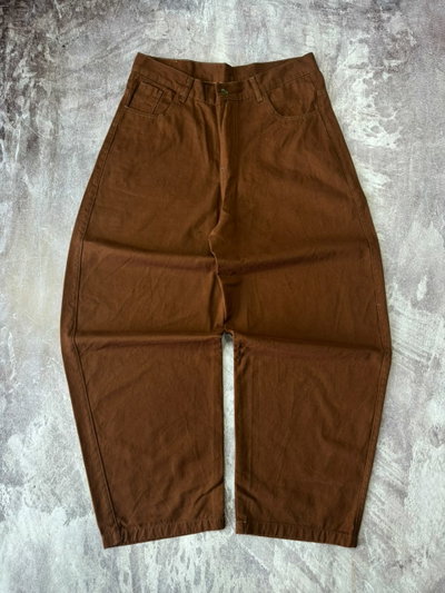 JEANS BAGGY LISO Chocolate