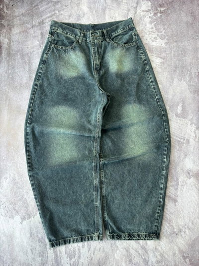 JEANS BAGGY NEVADO DESGASTADO Azul