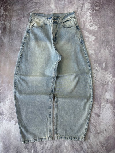 JEANS BAGGY DESGASTADO Celeste